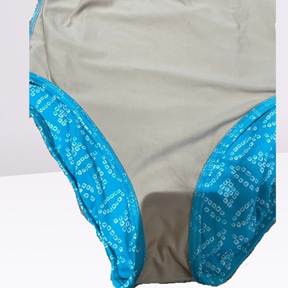 Lend's End Women's Adjustable V-neck One Piece Swimsuit Adjustable Straps Size 6 - Picture 5 of 6